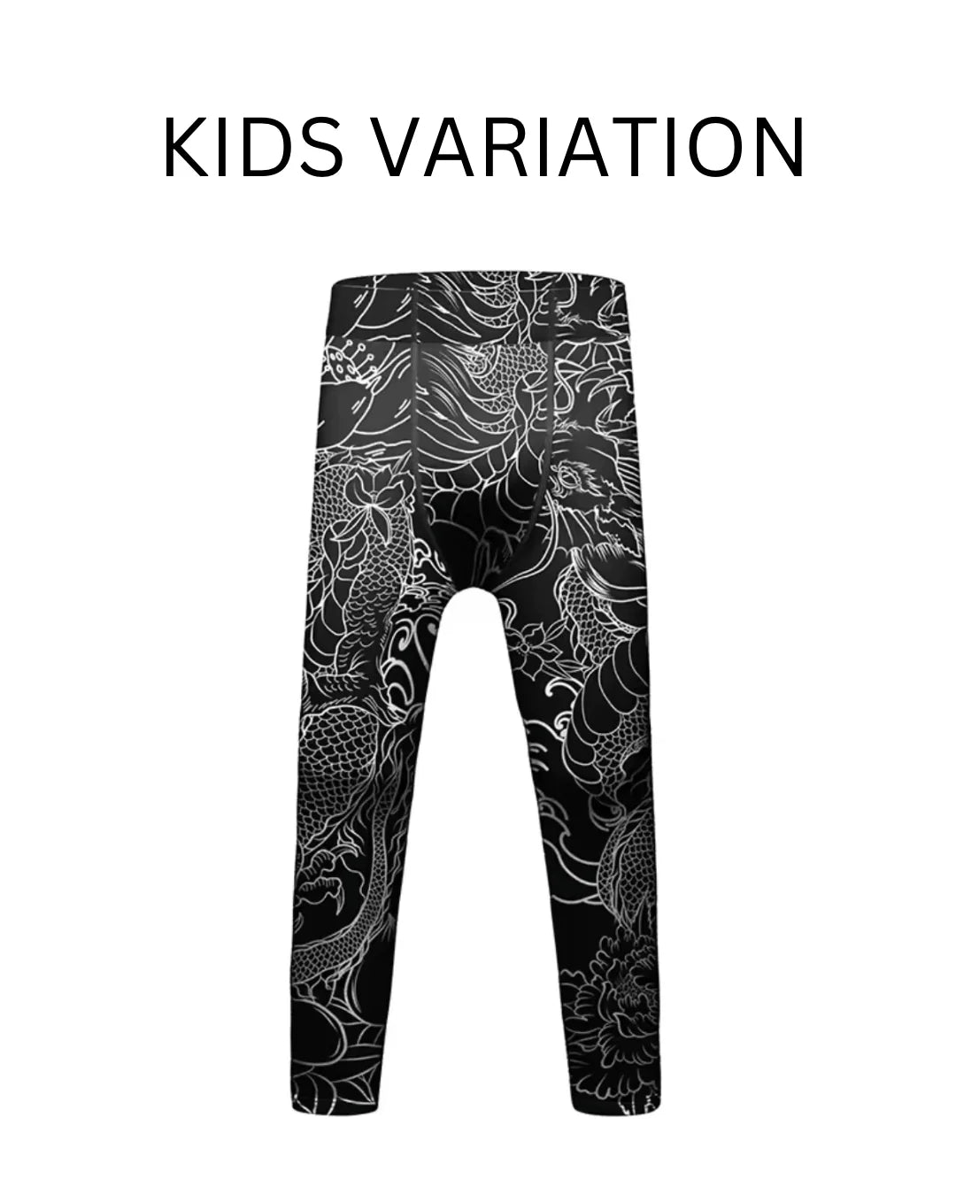 Dragon Roller Premium Compression Spats for BJJ, MMA, Wrestling, CrossFit, Yoga, Running, Cycling, and More