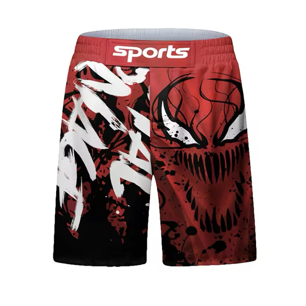 Red Carnage Premium BJJ No Gi / MMA Set. Rash Guard, Shorts & Spats