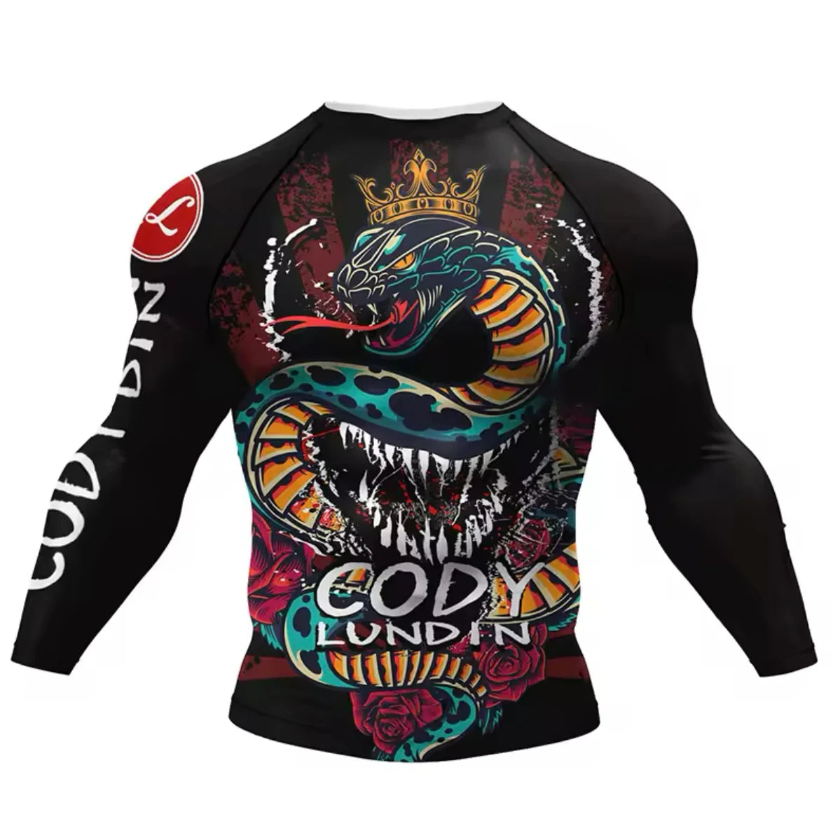 Snake King Premium BJJ / MMA Rash Guard - LONG & SHORT SLEEVE VARIATIONS