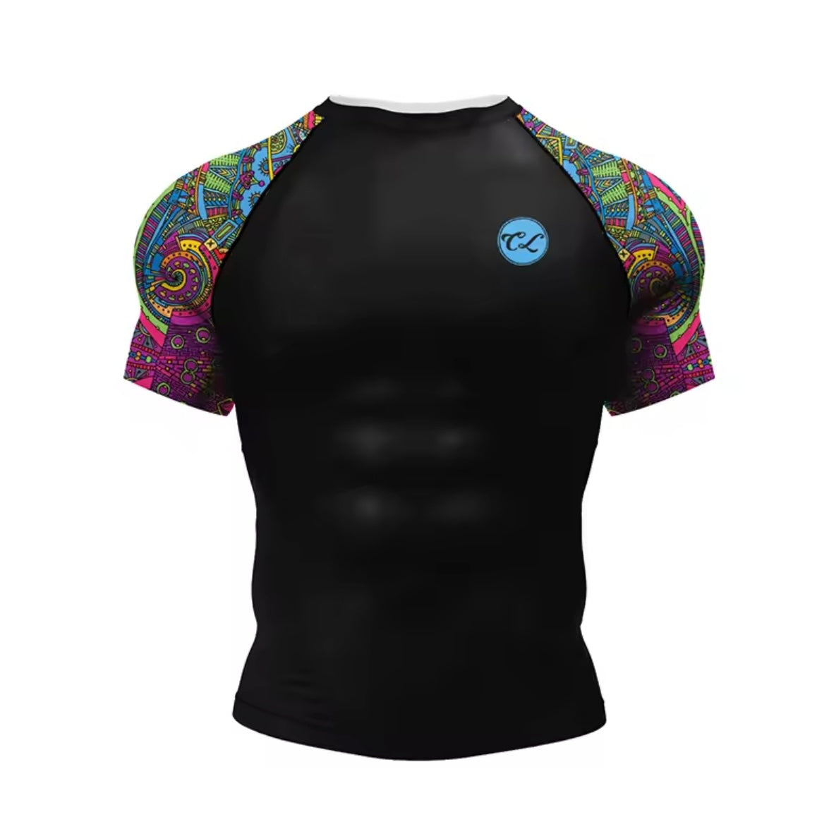 Psychedelic Premium BJJ No Gi / MMA Set. Rash Guard, Shorts & Spats