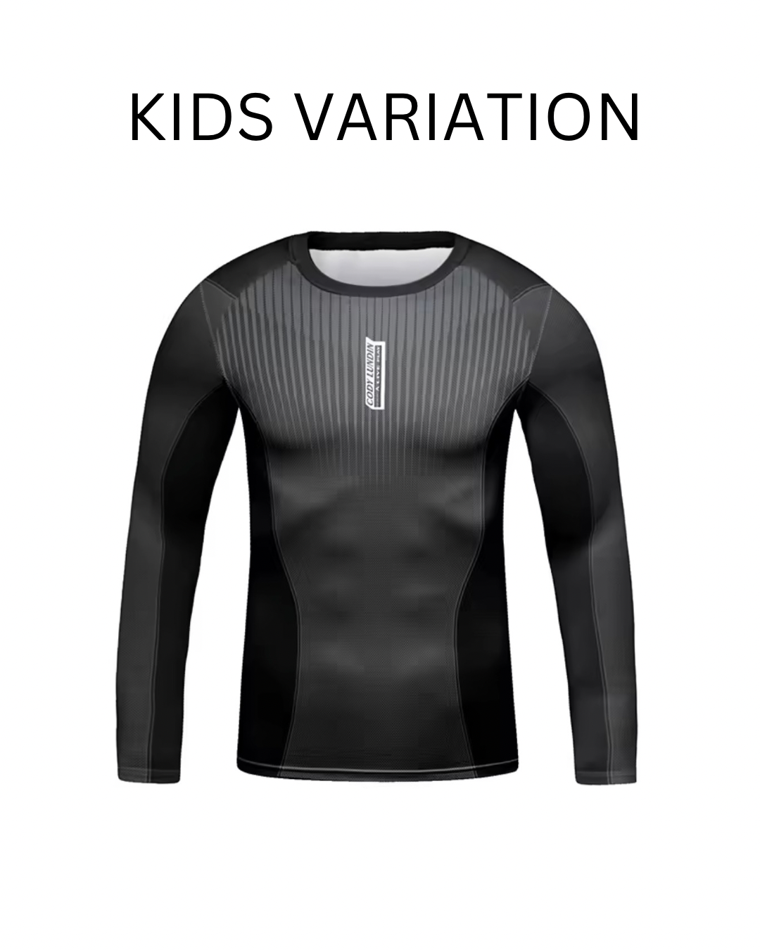 Black Premium BJJ / MMA Rash Guard - LONG & SHORT SLEEVE VARIATIONS