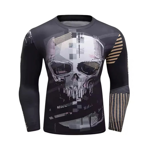 Skull Premium BJJ / MMA Rash Guard - LONG & SHORT SLEEVE VARIATIONS