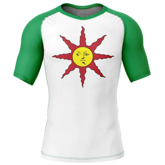 Dark Souls Warriors of Sunlight Solaire of Astora Premium Short Sleeve Rash Guard
