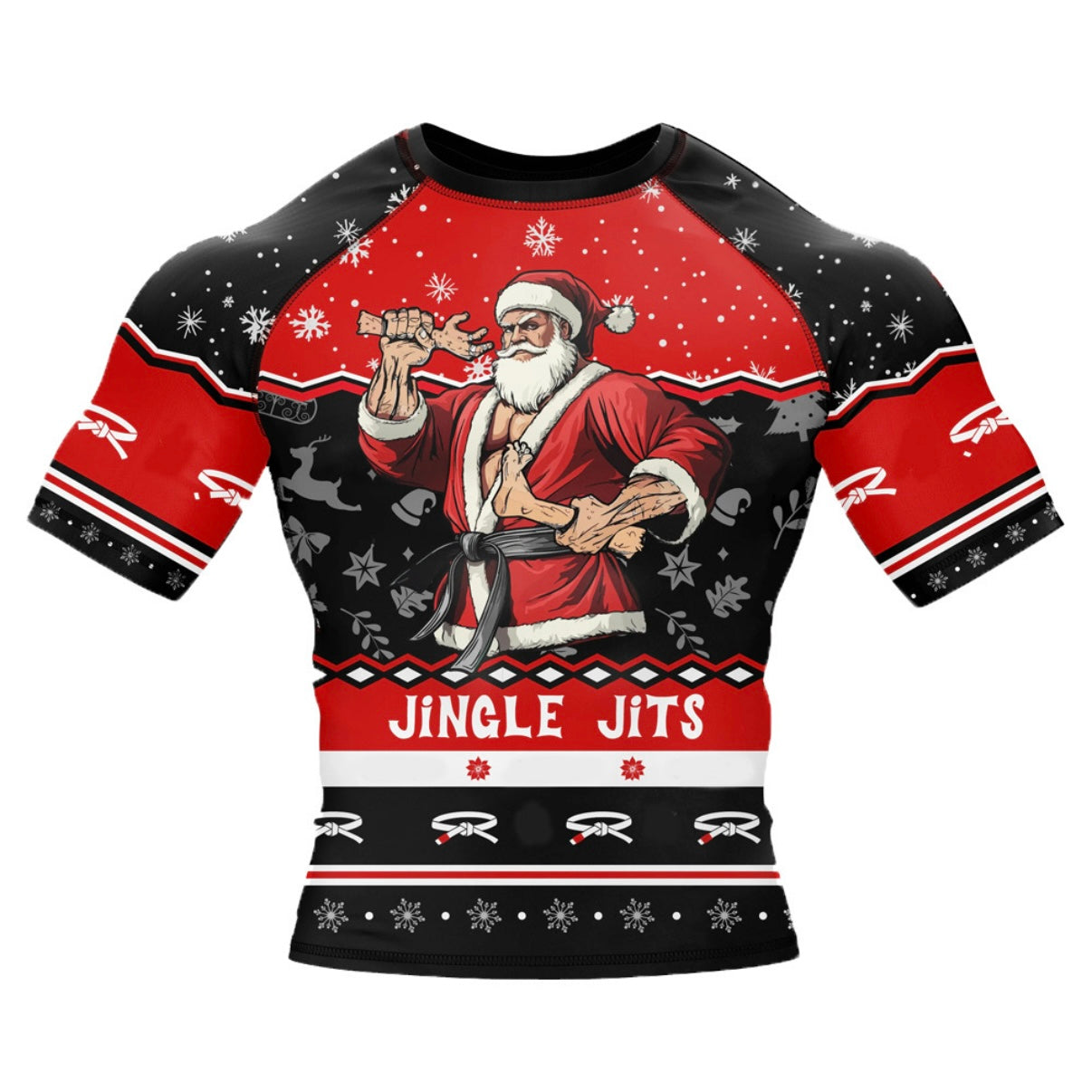 Jingle Jits Premium BJJ / MMA Rash Guard - LONG OR SHORT SLEEVE