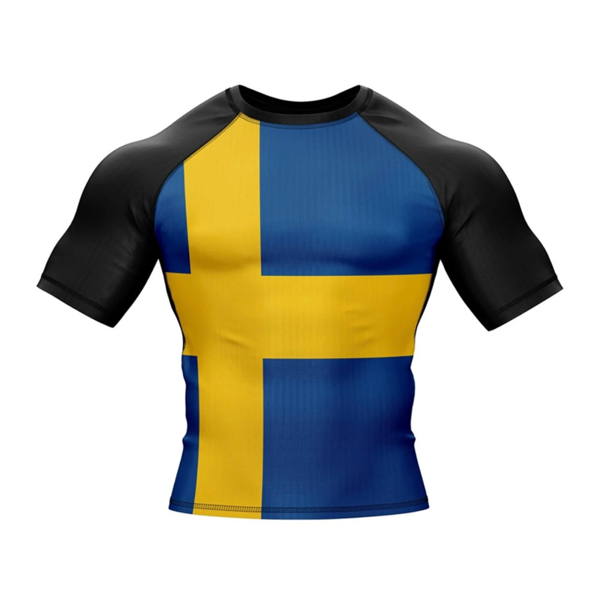 Sweden (Sverige) Premium Rash Guard - LONG OR SHORT SLEEVE