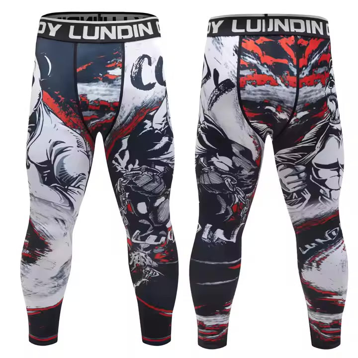 Panda Premium BJJ No Gi / MMA Set. Rash Guard, Shorts & Spats