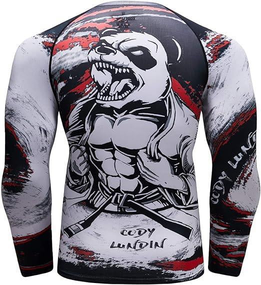 Panda Premium BJJ / MMA Rash Guard - LONG & SHORT SLEEVE VARIATIONS