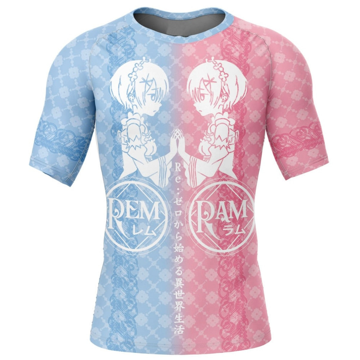 Re:Zero Rem And Ram Premium Short Sleeve Rash Guard