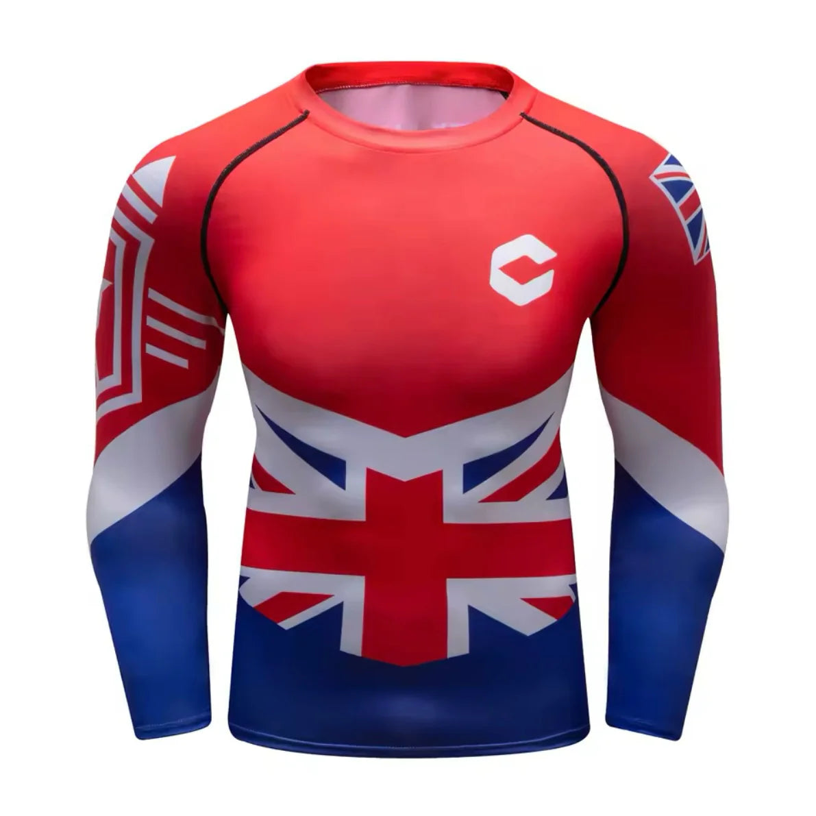 Britain / England UK Union Jack Premium BJJ / MMA Rash Guard - LONG & SHORT SLEEVE VARIATIONS