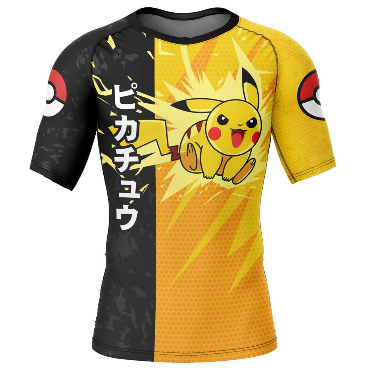 Pokemon Pikachu Thunder Premium Rash Guard - LONG OR SHORT SLEEVE