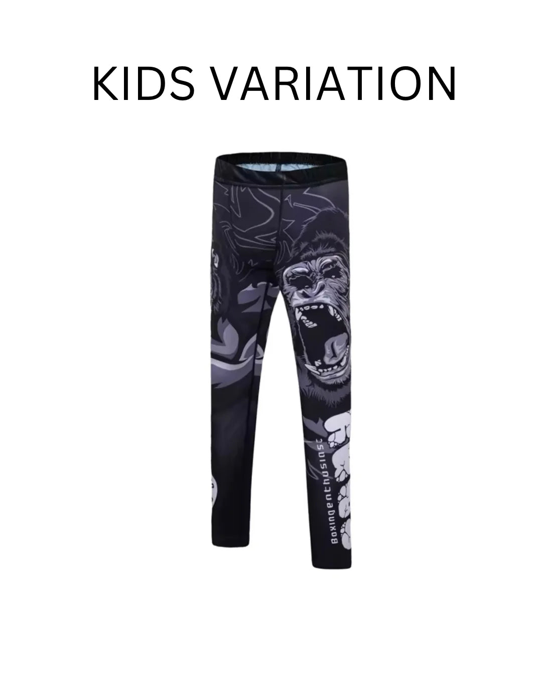 Gorilla Premium Compression Spats for BJJ, MMA, Wrestling, CrossFit, Yoga, Running, Cycling, and More