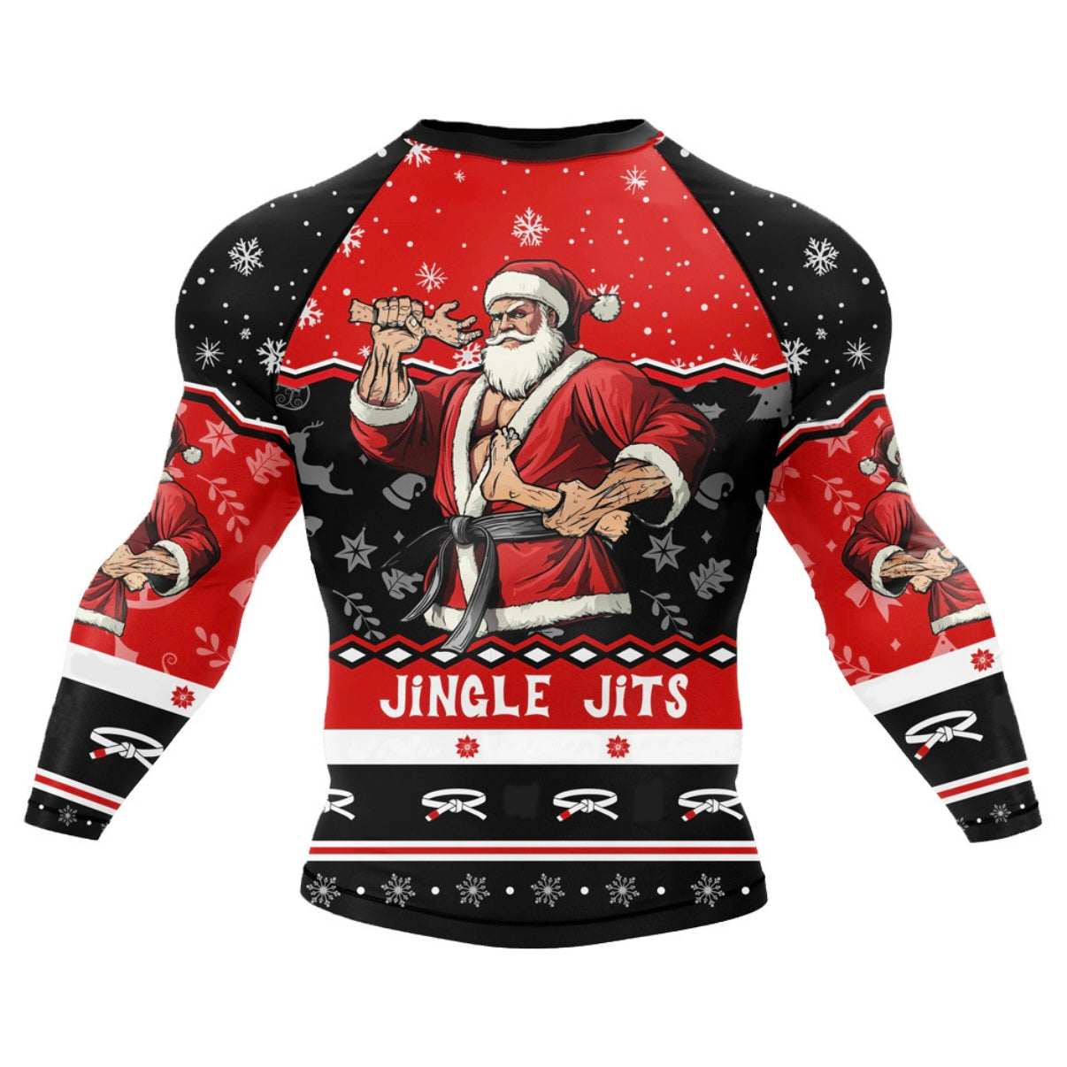 Jingle Jits Premium BJJ / MMA Rash Guard - LONG OR SHORT SLEEVE