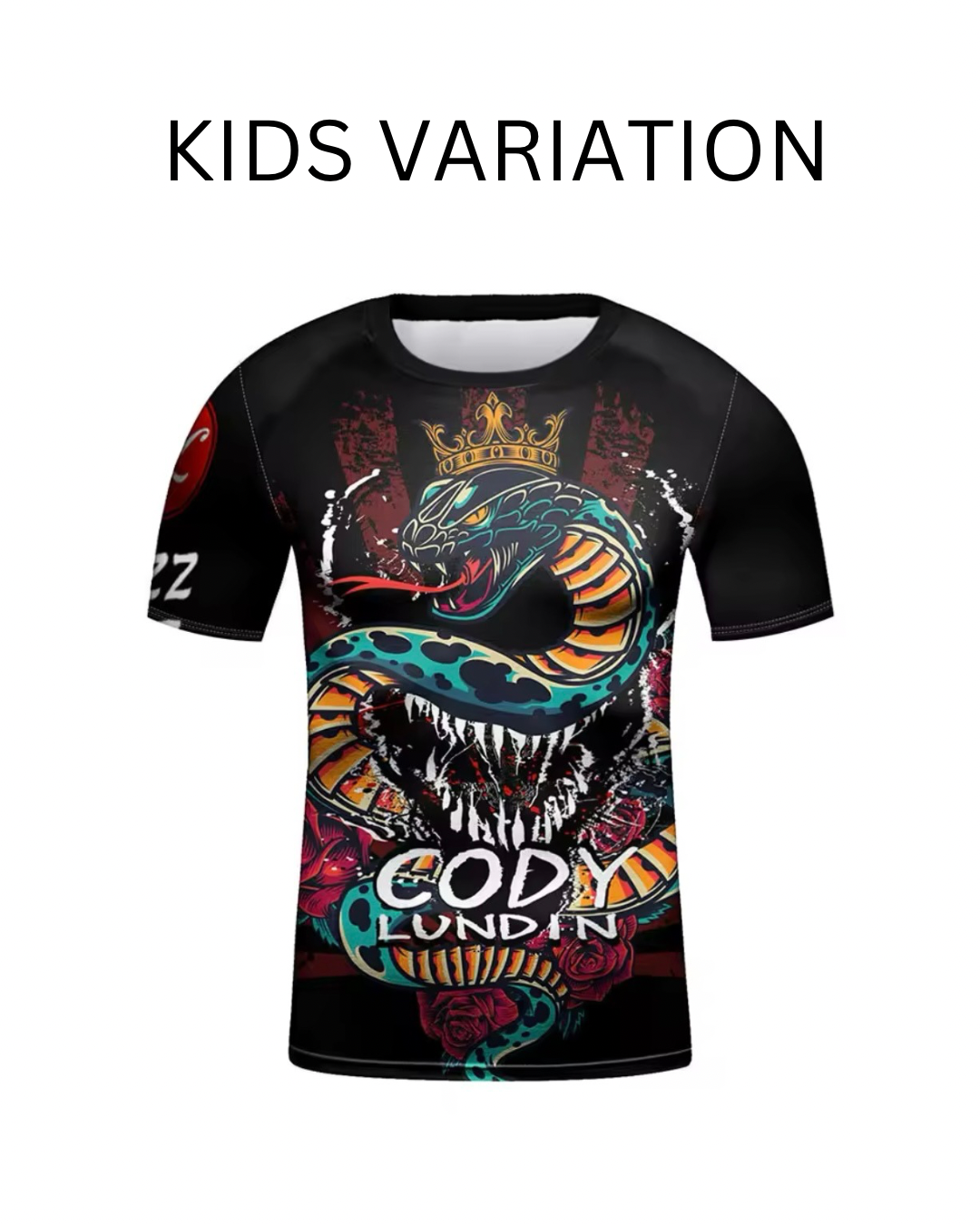 Snake King Premium BJJ No Gi / MMA Set. Rash Guard, Shorts & Spats