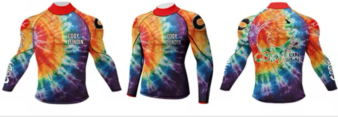 Colourful Premium BJJ / MMA High Neck Rash Guard - LONG & SHORT SLEEVE VARIATIONS