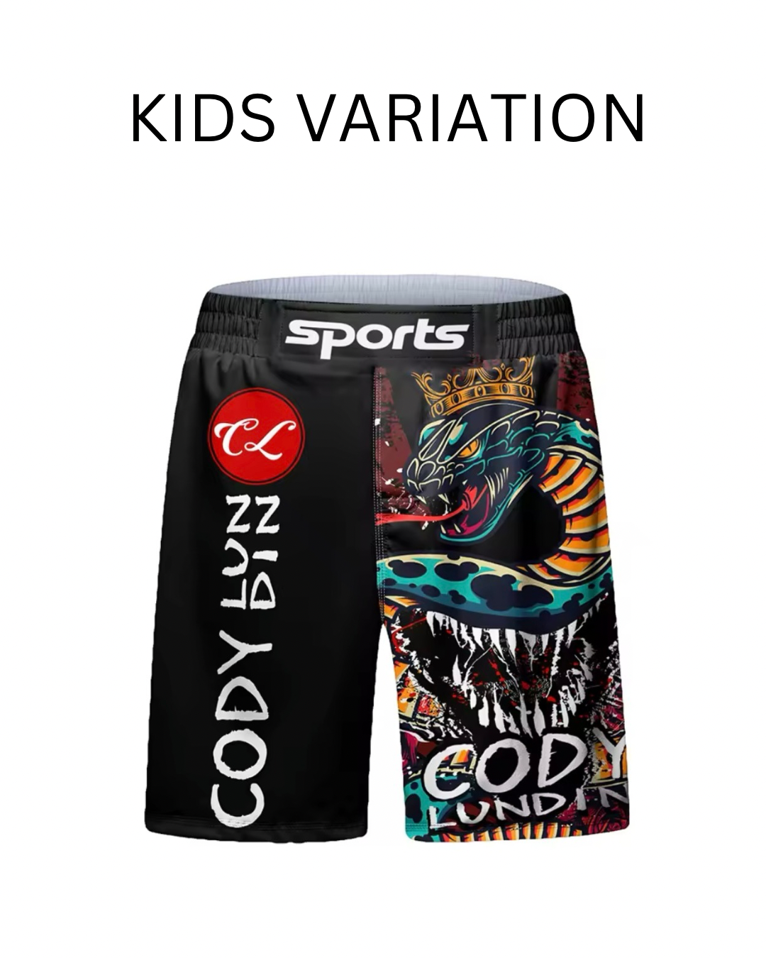 Snake King Premium BJJ No Gi / MMA Set. Rash Guard, Shorts & Spats