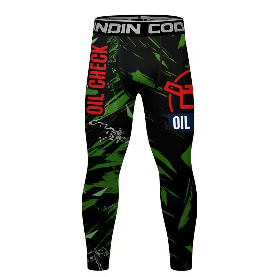 Oil Check Premium Compression Spats For BJJ, MMA, Wrestling, CrossFit, Yoga, Running, Cycling, and More