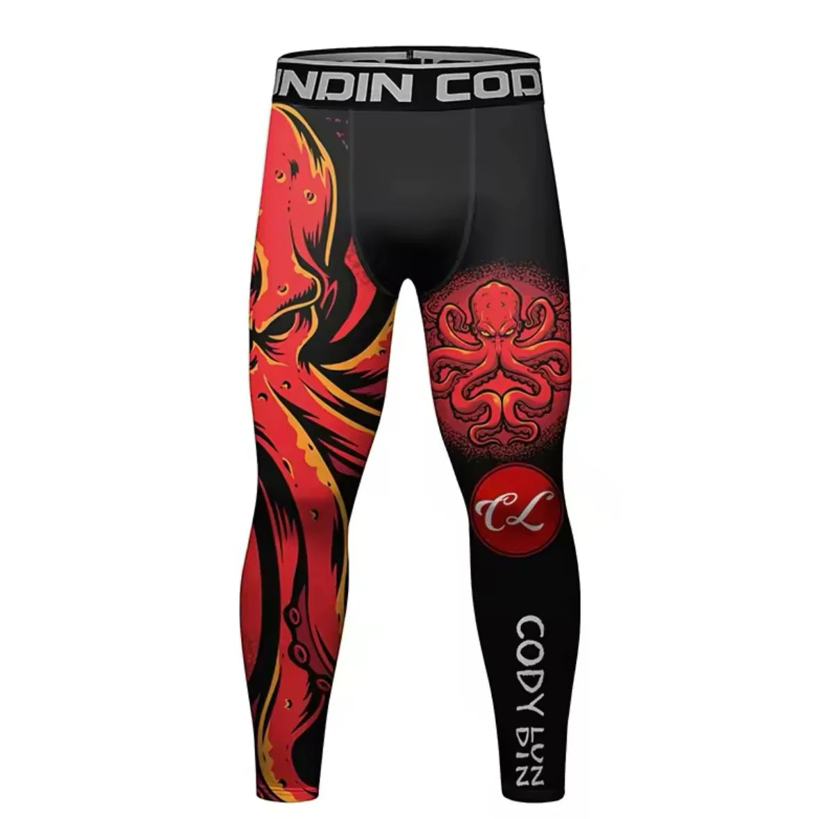 Octopus Premium Compression Spats for BJJ, MMA, Wrestling, CrossFit, Yoga, Running, Cycling, and More