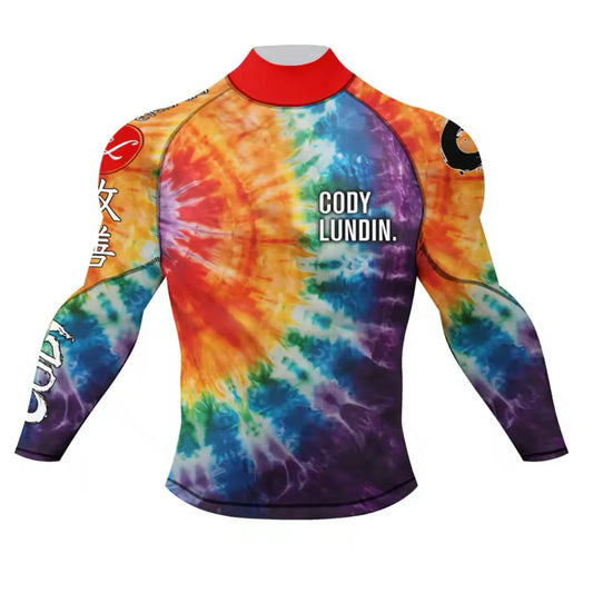 Colourful Premium BJJ / MMA High Neck Rash Guard - LONG & SHORT SLEEVE VARIATIONS