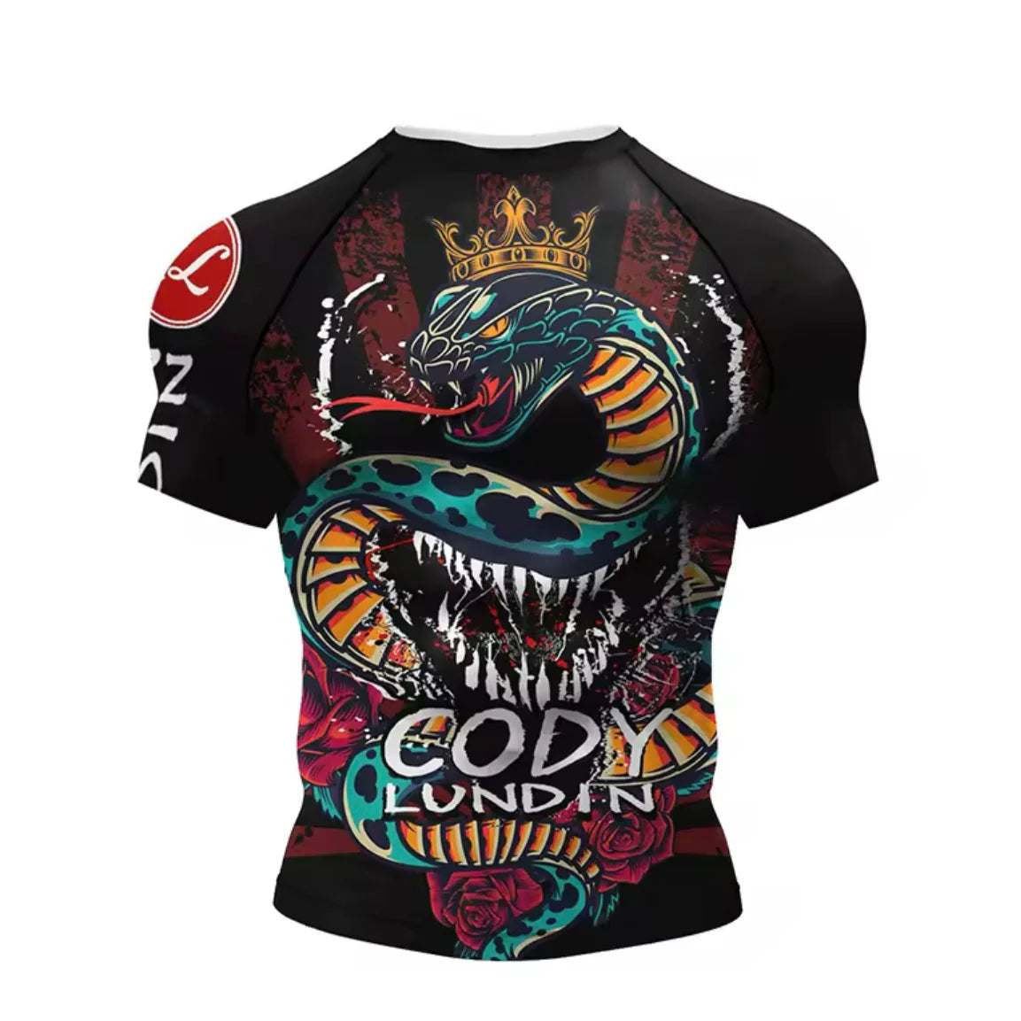 Snake King Premium BJJ / MMA Rash Guard - LONG & SHORT SLEEVE VARIATIONS