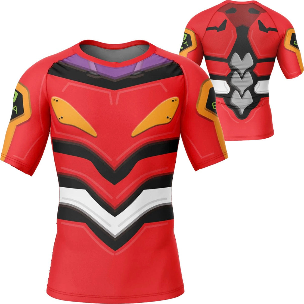 Evangelion Eva-02 Neon Genesis Premium Rash Guard - LONG OR SHORT SLEEVE