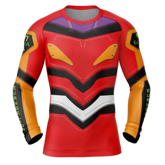 Evangelion Eva-02 Neon Genesis Premium Rash Guard - LONG OR SHORT SLEEVE