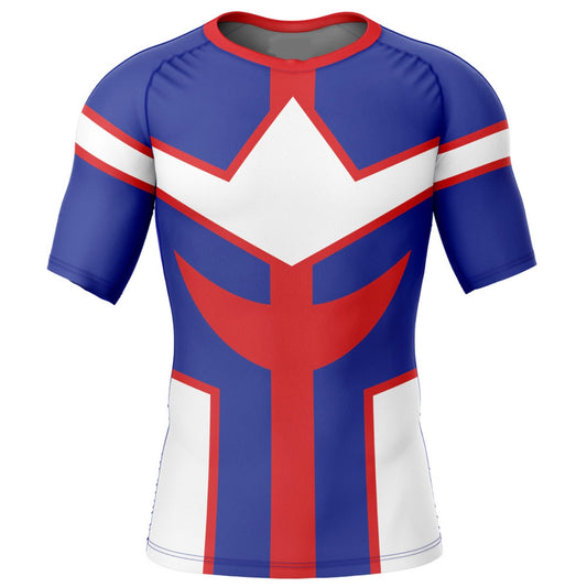 My Hero Academia All-Might Premium Short Sleeve Rash Guard