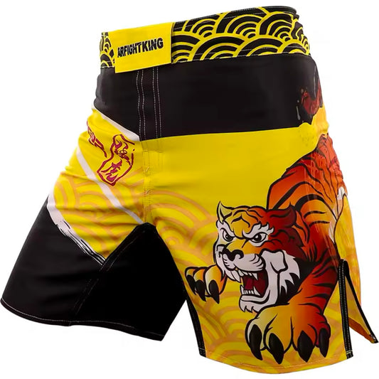Yellow Tiger Premium MMA Grappling Shorts