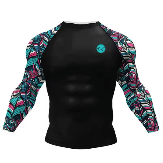 Colourful Roller Premium BJJ / MMA Rash Guard - LONG & SHORT SLEEVE VARIATIONS
