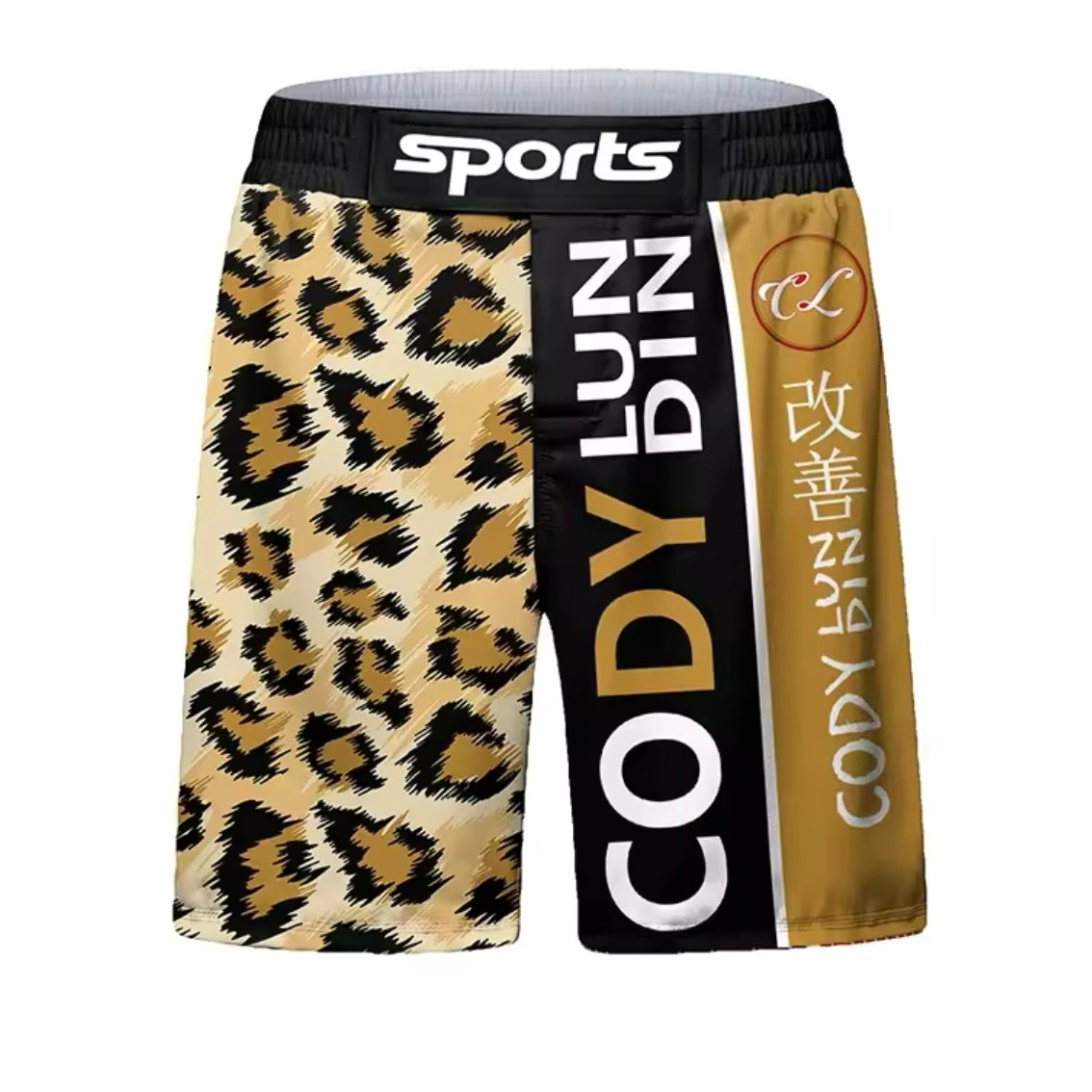 Leopard Premium BJJ No Gi / MMA Set. Rash Guard, Shorts & Spats