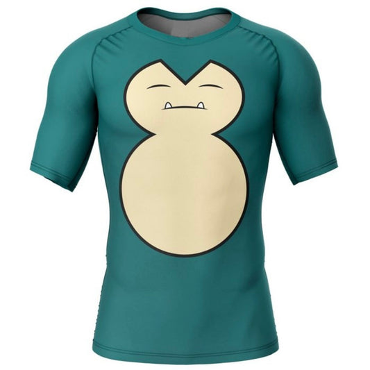 Pokemon Snorlax Premium Short Sleeve Rash Guard