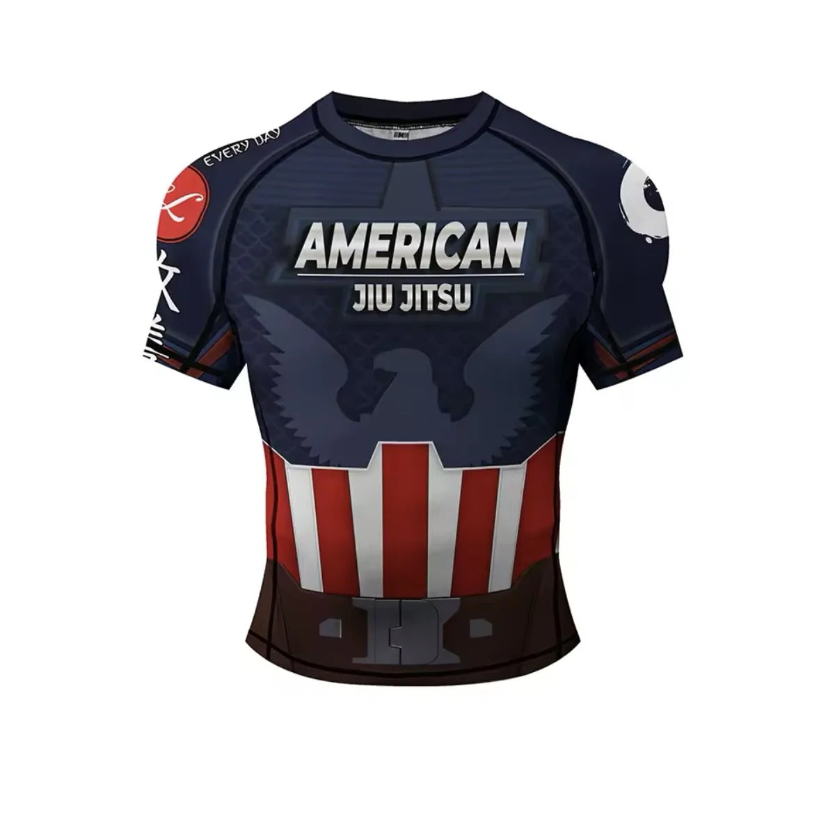 American Jiu Jitsu Premium BJJ / MMA Rash Guard - LONG & SHORT SLEEVE VARIATIONS