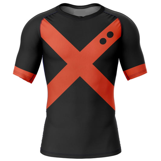 My Hero Academia Bakugo Premium Short Sleeve Rash Guard