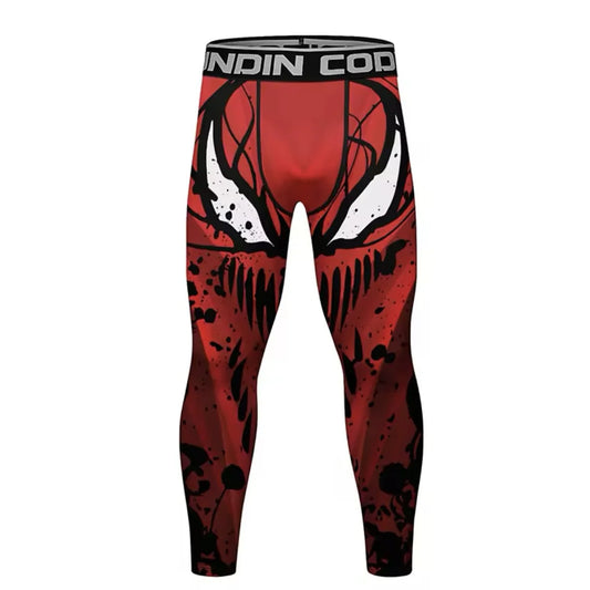 Red Carnage Premium Compression Spats for BJJ, MMA, Wrestling, CrossFit, Yoga, Running, Cycling, and More