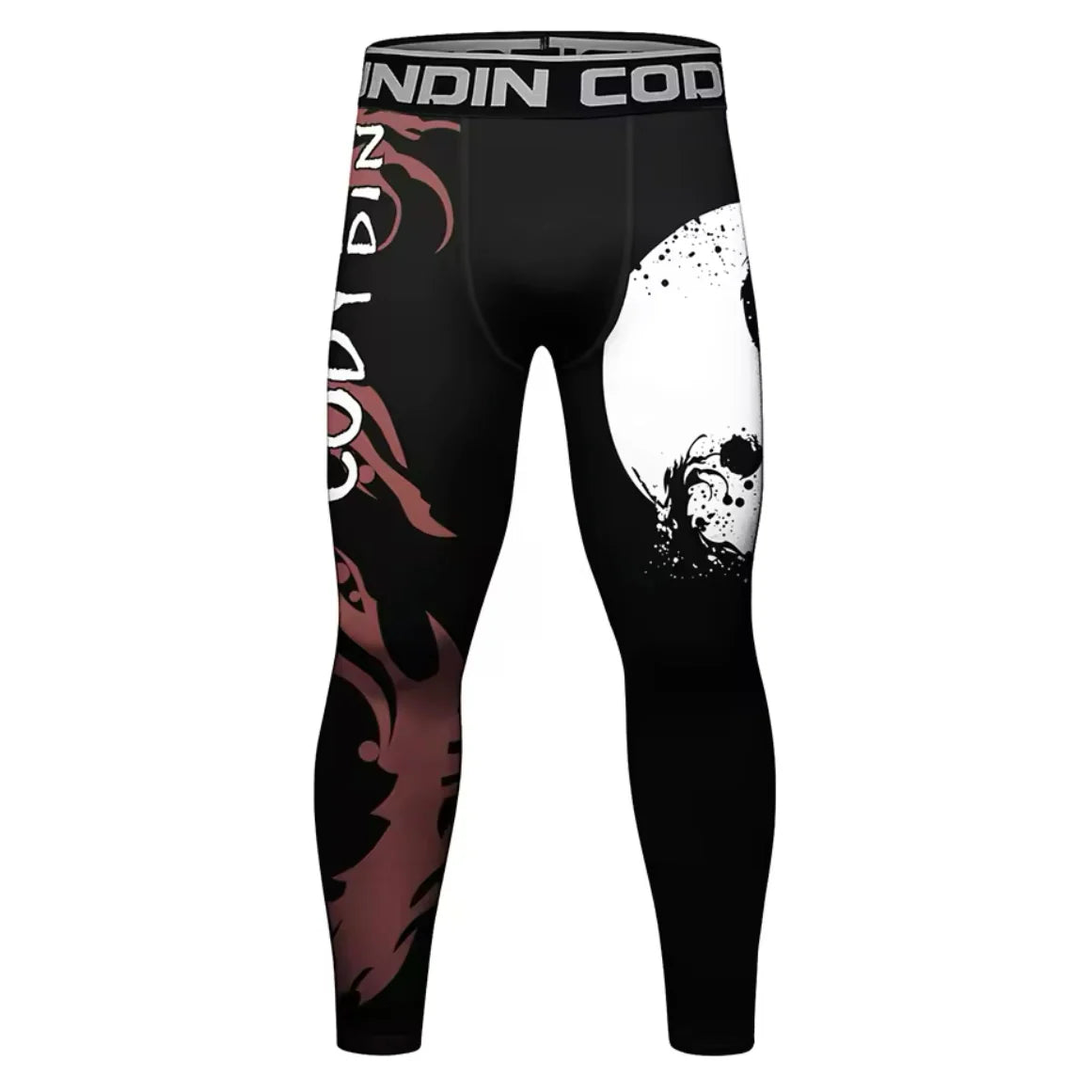 Yin Yang Premium Compression Spats for BJJ, MMA, Wrestling, CrossFit, Yoga, Running, Cycling, and More