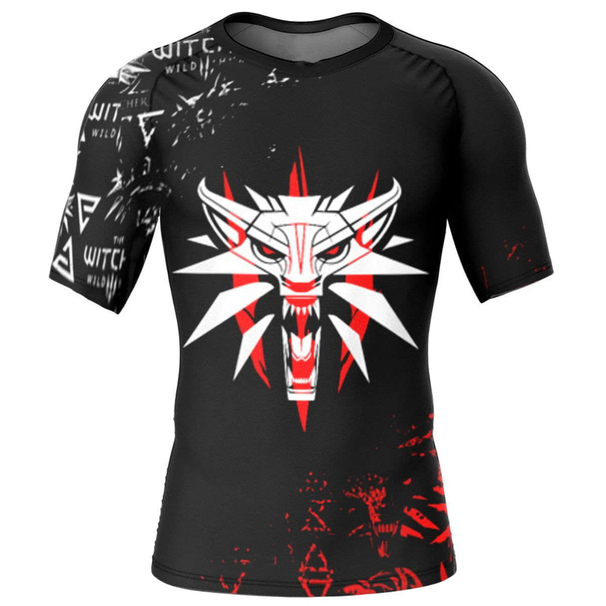 The Witcher Black Premium Short Sleeve Rash Guard