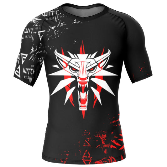 The Witcher Black Premium Short Sleeve Rash Guard