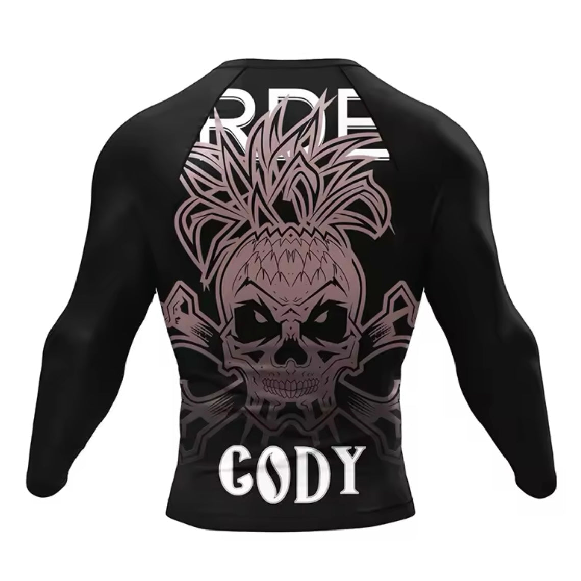 Black Skull Premium BJJ No Gi / MMA Set. Rash Guard, Shorts & Spats