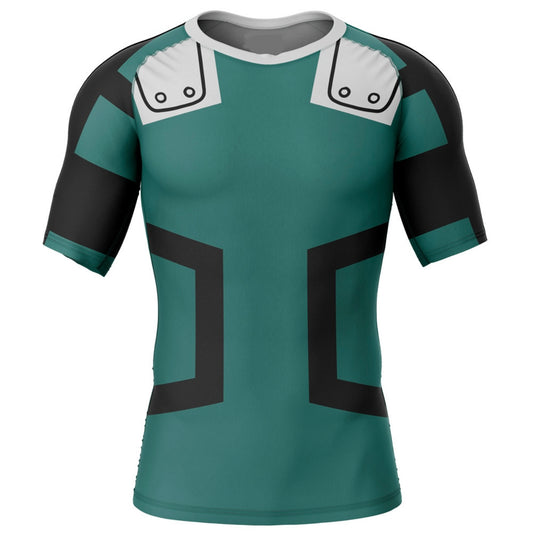 My Hero Academia Deku Premium Short Sleeve Rash Guard