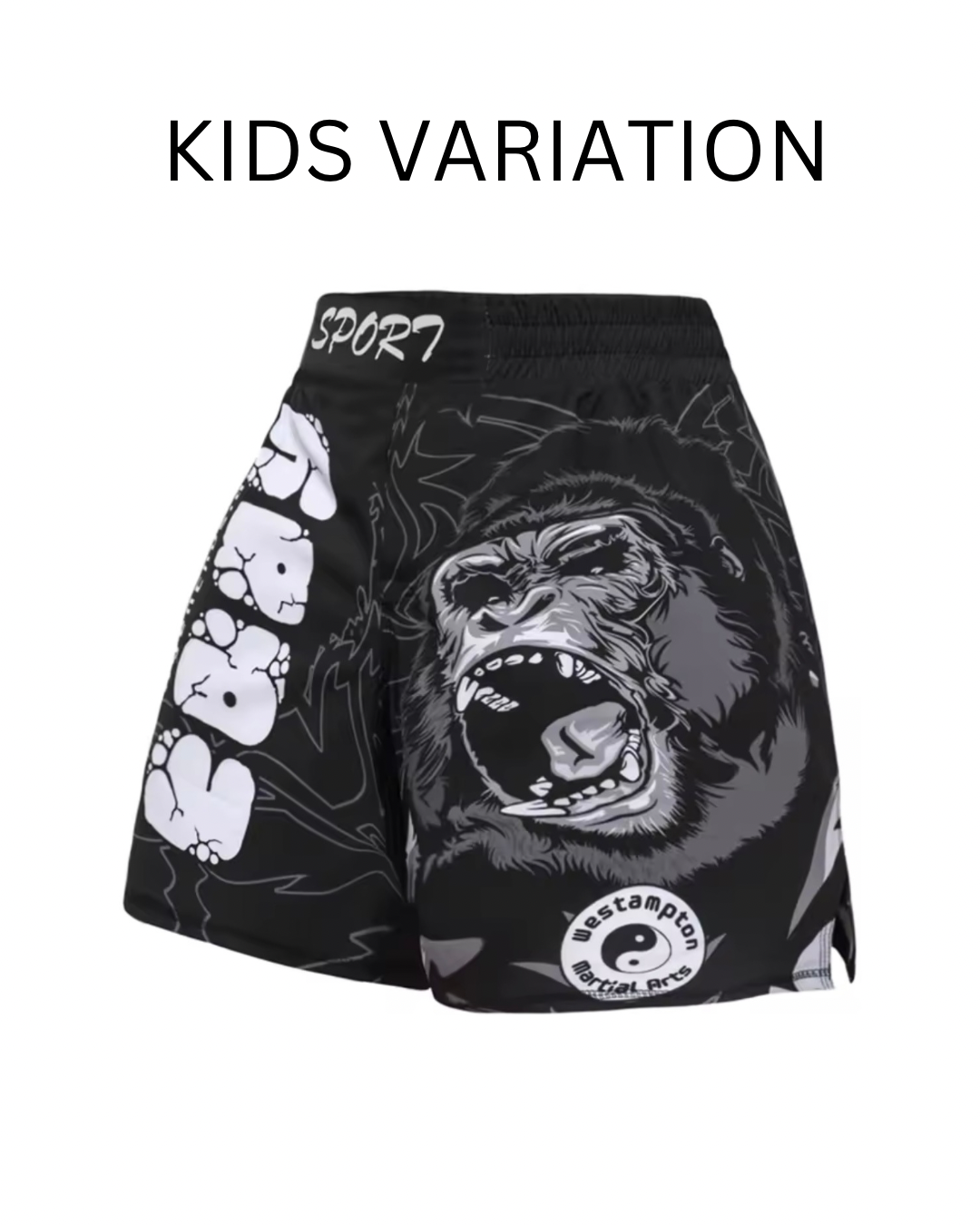 Gorilla Premium BJJ No Gi / MMA Set. Rash Guard, Shorts & Spats