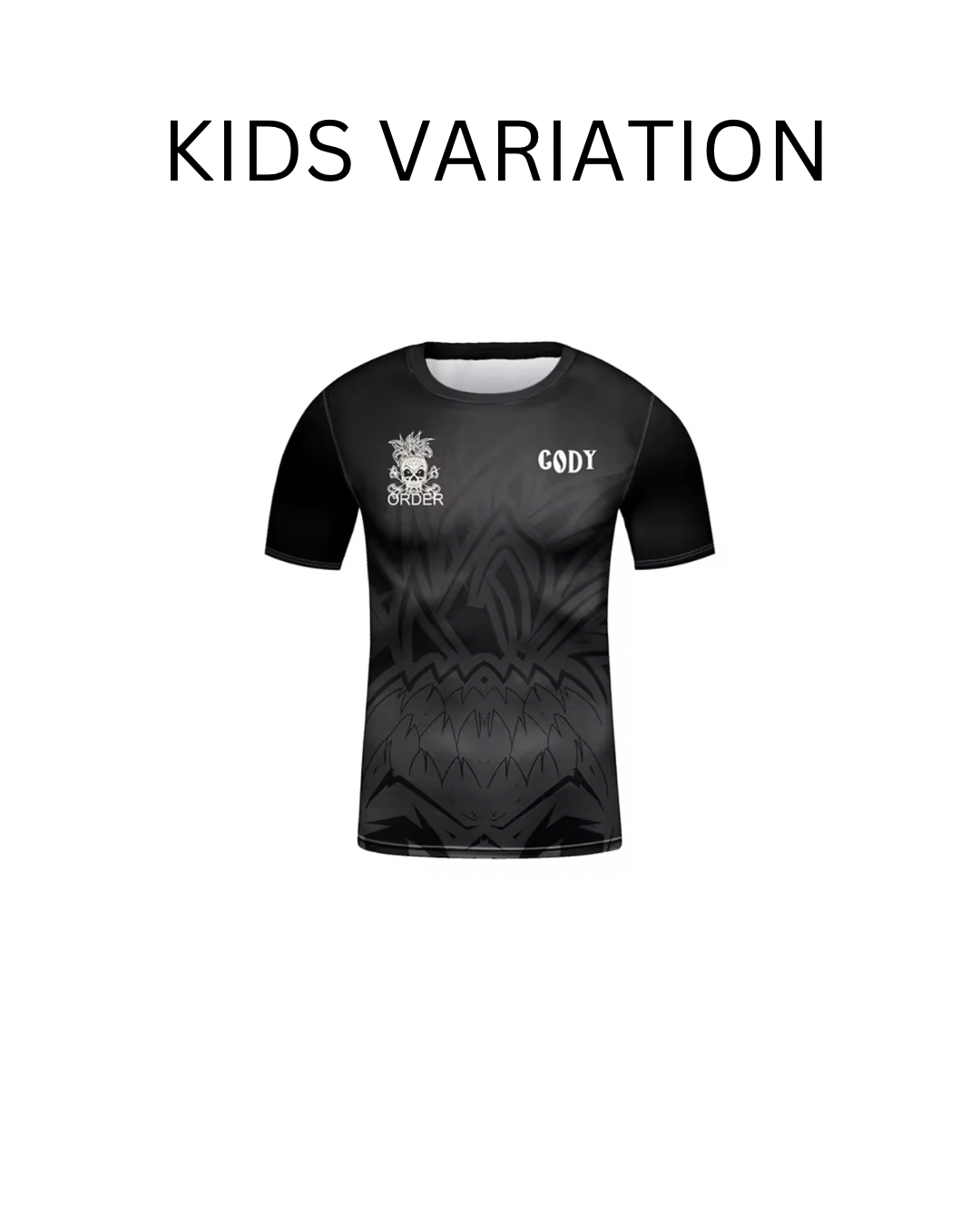 Black Skull Premium BJJ / MMA Rash Guard - LONG & SHORT SLEEVE VARIATIONS