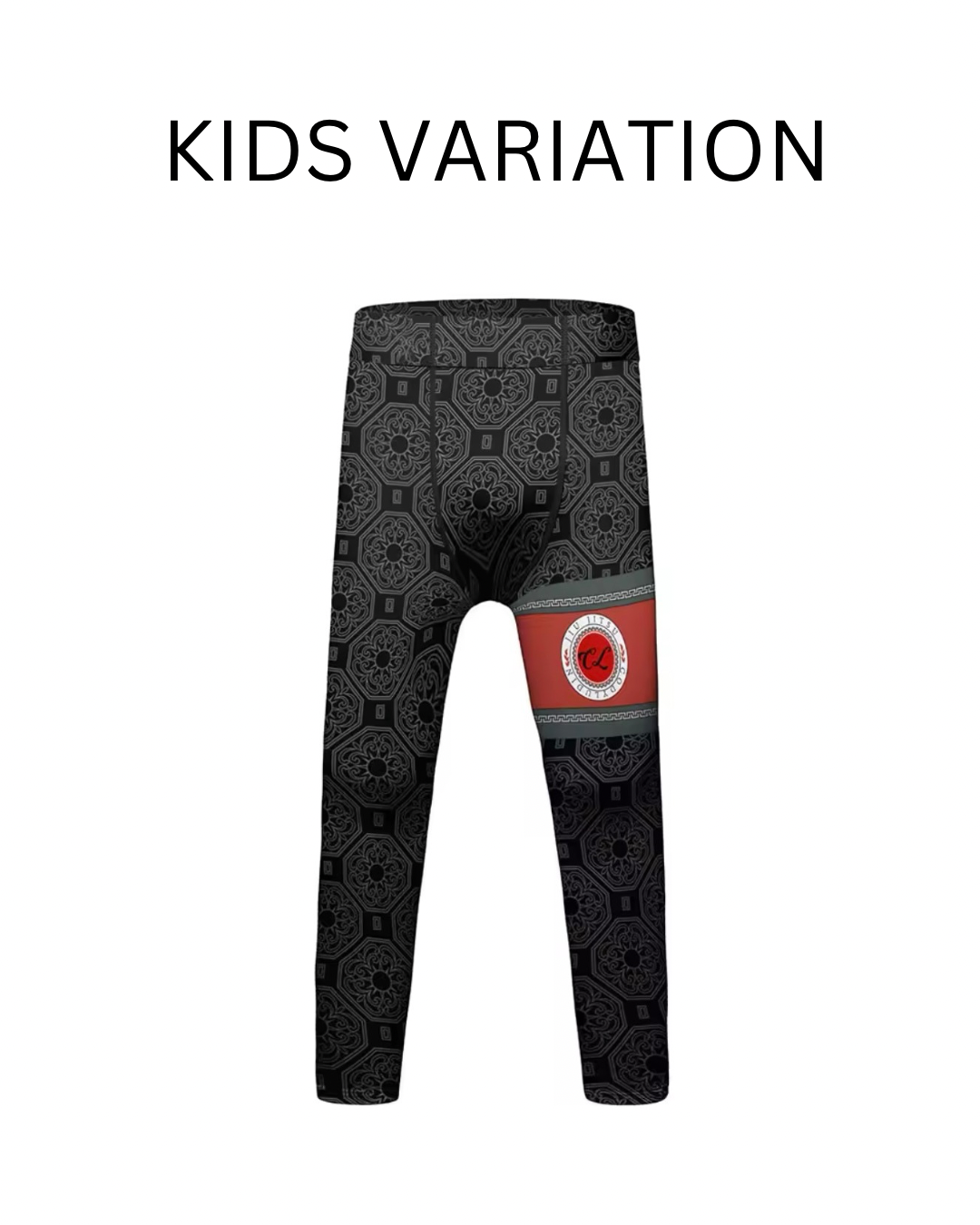 Black & Red Premium BJJ No Gi / MMA Set. Rash Guard, Shorts & Spats