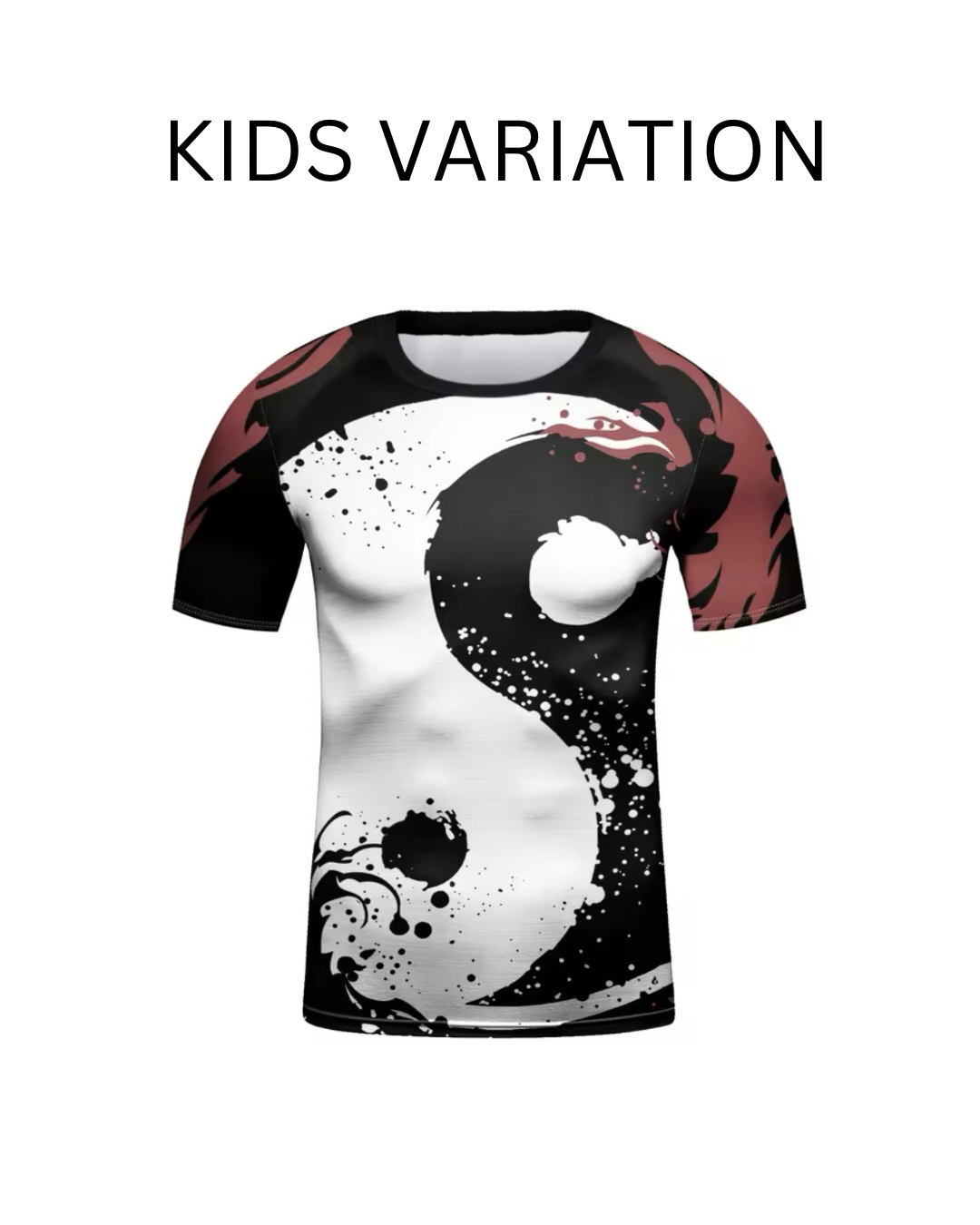 Yin Yang Premium BJJ / MMA Rash Guard - LONG & SHORT SLEEVE VARIATIONS