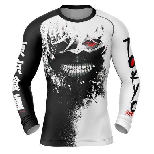 Tokyo Ghoul Ken Kaneki Premium Rash Guard - LONG OR SHORT SLEEVE