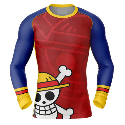 One Piece Monkey D Luffy Premium Rash Guard - LONG OR SHORT SLEEVE