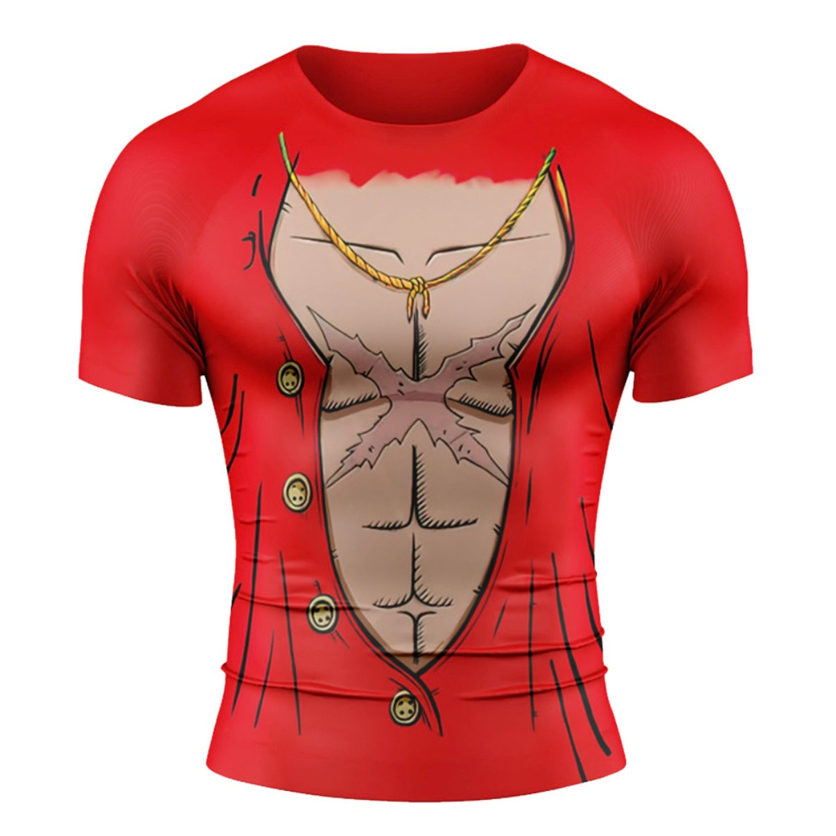 One Piece Monkey D. Luffy Torso Premium Short Sleeve Rash Guard