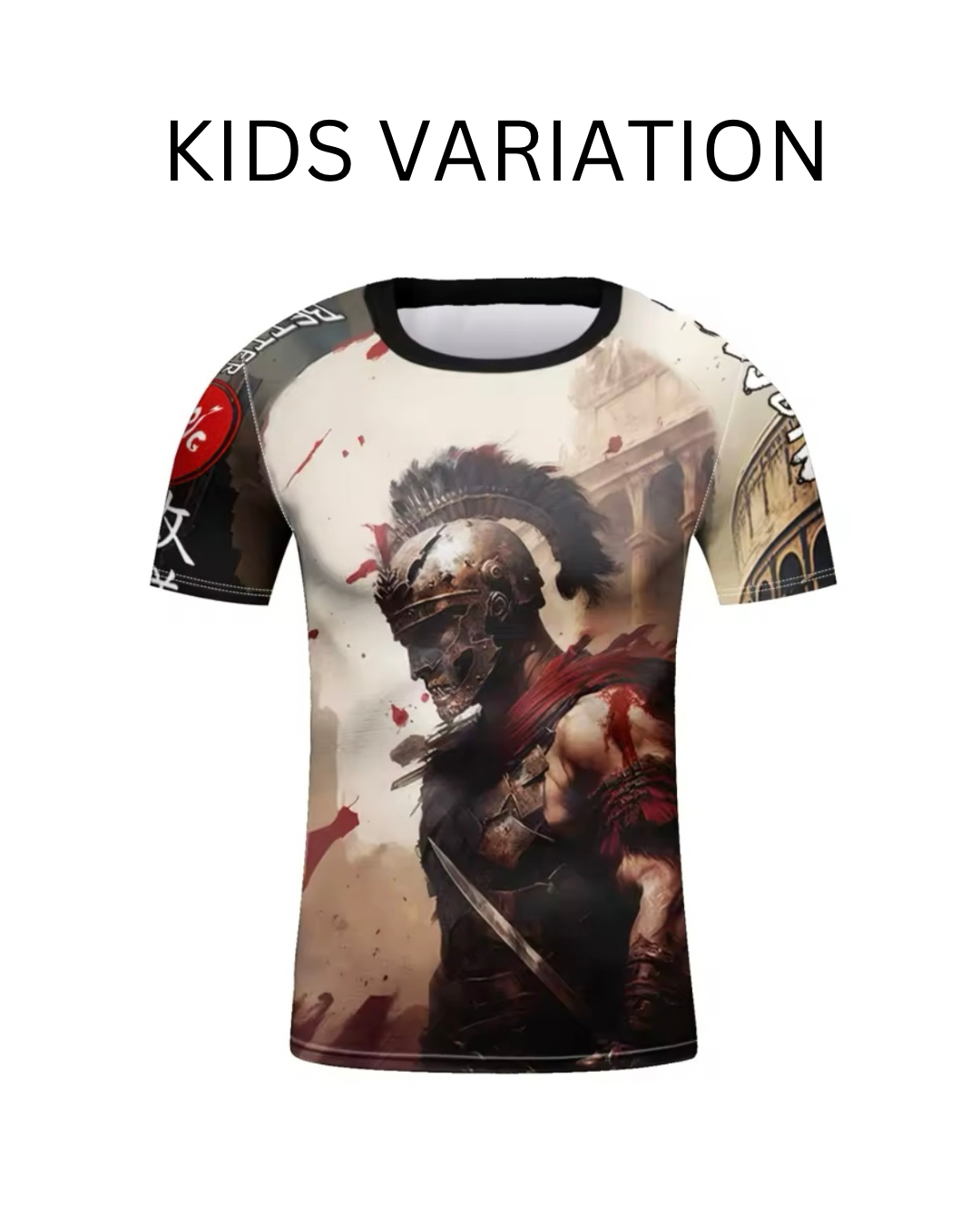 Gladiator Premium BJJ No Gi / MMA Set. Rash Guard, Shorts & Spats