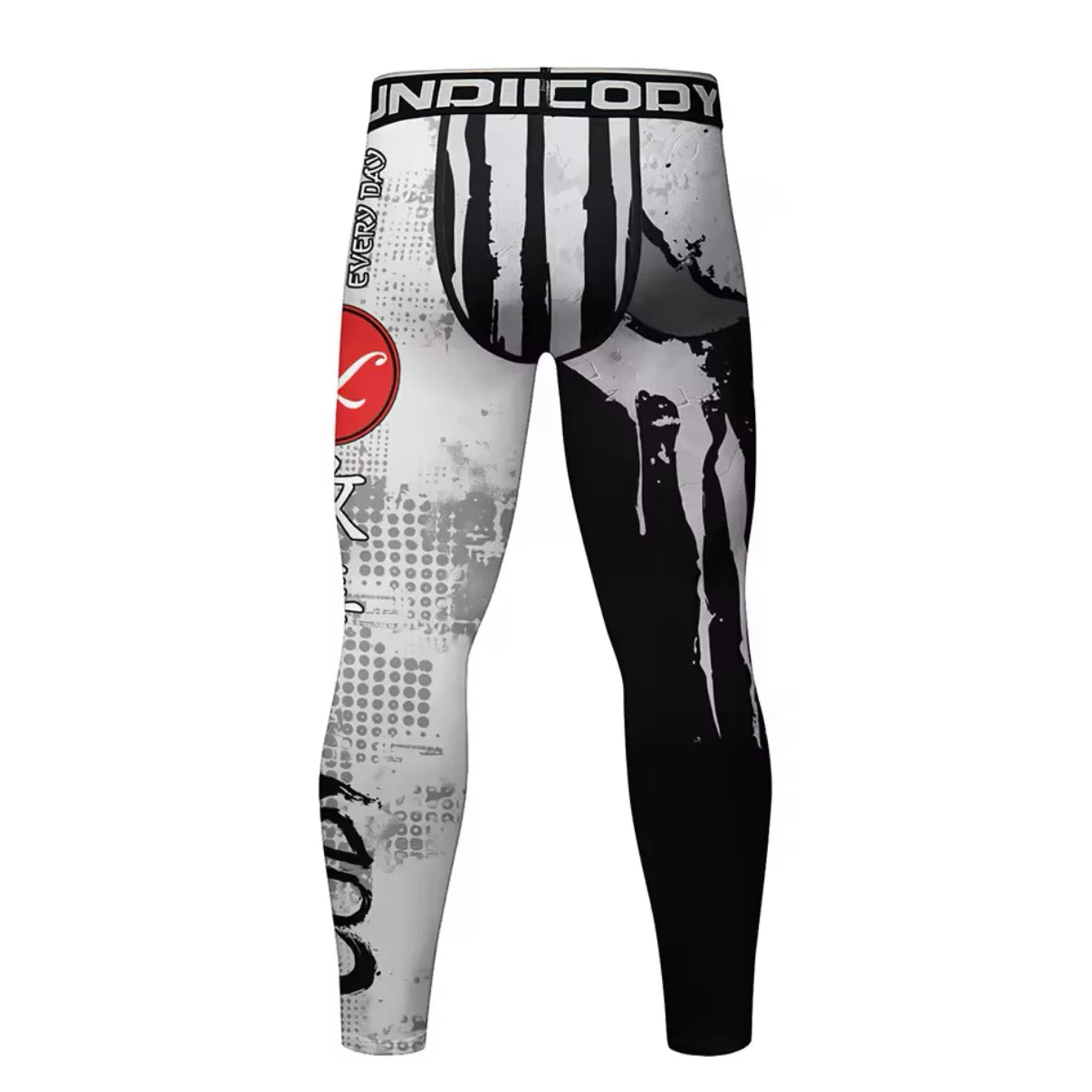 White Skull Premium Compression Spats For BJJ, MMA, Wrestling, CrossFit, Yoga, Running, Cycling, and More