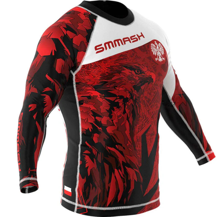 Polska (Poland) Premium BJJ / MMA Long Sleeve Rash Guard