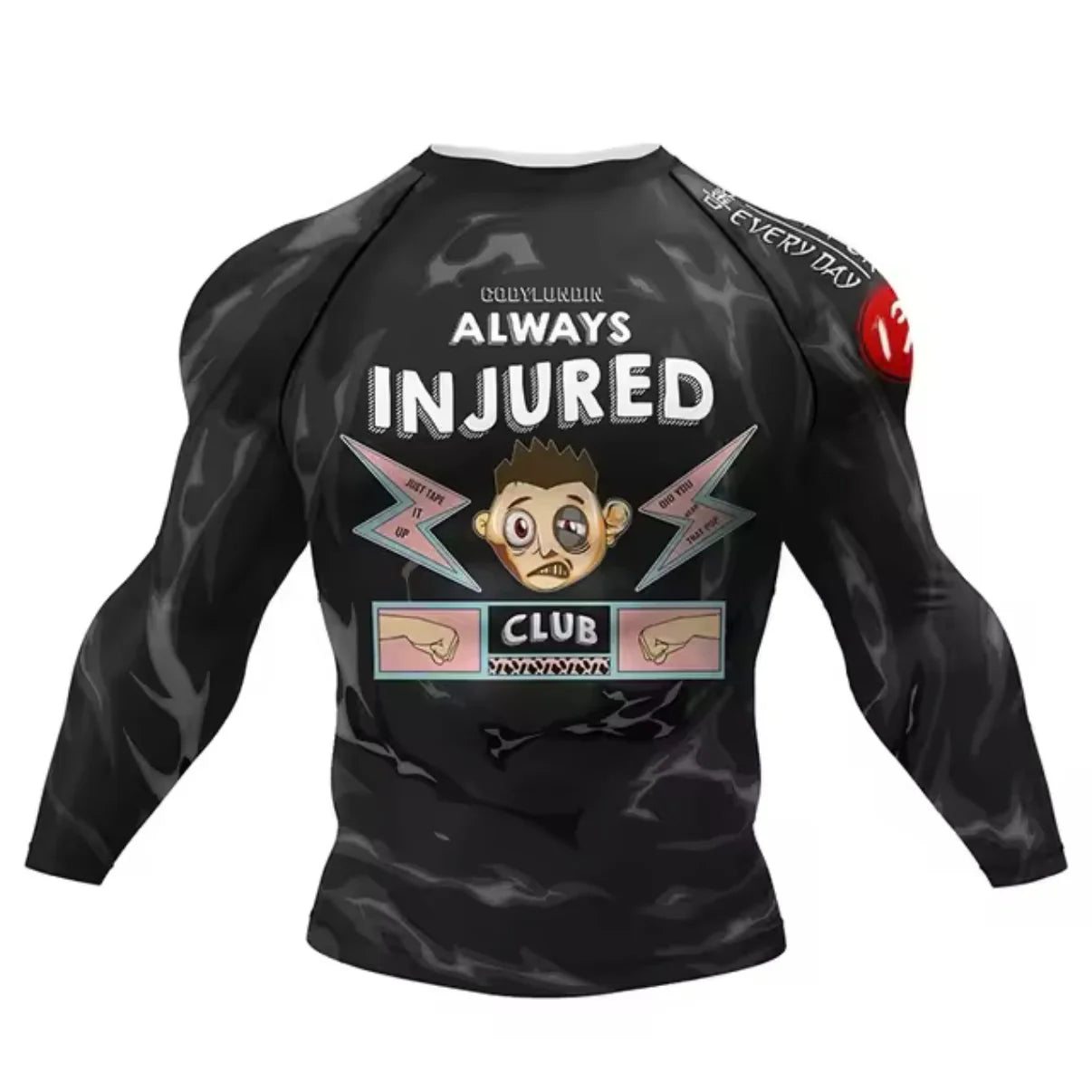 Always Injured Premium BJJ / MMA Rash Guard - LONG & SHORT SLEEVE VARIATIONS