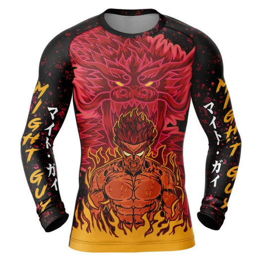 Naruto Might Guy 8th Gate Premium Rash Guard - LONG OR SHORT SLEEVE